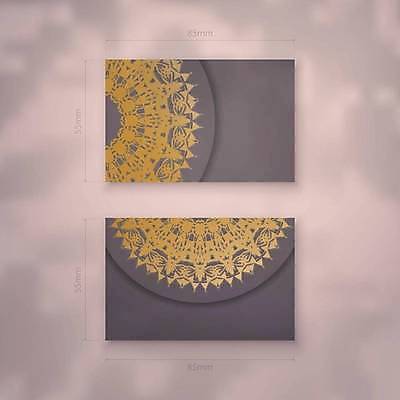 EPS 해외이미지 디자인 백그라운드 패턴 일러스트 명함 사람없음 세트 갈색 금색 고급 만다라 목업 해외일러스트 카드프레임 컬러 컨셉 무늬 프레임 파일형식 벡터 이미지허브