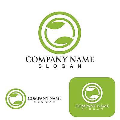 EPS 해외이미지 디자인 잎 일러스트 사람없음 초록색 원형 심볼 에코 유기농 엘리먼트 해외일러스트 도형 식물 웰빙 컬러 환경 파일형식 벡터 이미지허브