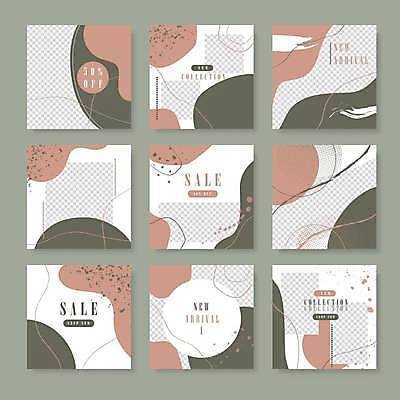 EPS 해외이미지 분홍색 일러스트 추상 프레임 타이포그라피 사람없음 초록색 쇼핑 세트 세일 해외일러스트 문자 컬러 무늬 파일형식 벡터 이미지허브