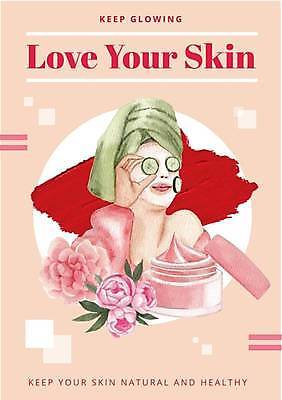 EPS 해외이미지 여자 꽃 포스터 일러스트 한명 들기 상반신 성인 스파 피부 향수 로션 스킨케어 샴푸 마스크팩 오이팩 성인여자한명만 해외일러스트 식물 1 모션 사람 신체부위 위생용품 뷰티 화장품 팩 여자한명만 성인여자만 파일형식 벡터 이미지허브