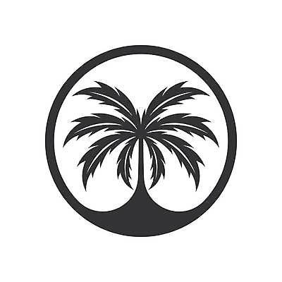 EPS 해외이미지 나무 식물 디자인 모래 바다 섬 여행 컨셉 일러스트 휴가 손바닥 그래픽 라벨 흰색 심볼 사인 코코넛 엘리먼트 파라다이스 스타일 해외일러스트 손 컬러 과일 프레임 파일형식 벡터 이미지허브