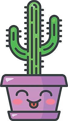 EPS 해외이미지 캐릭터 화분 일러스트 선인장 표정 사람없음 해외일러스트 일러캐릭터 식물 파일형식 벡터 이미지허브