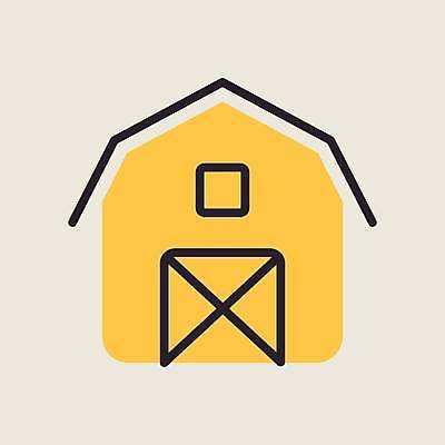 EPS 해외이미지 디자인 농업 일러스트 사람없음 건물 노란색 창고 외양간 해외일러스트 건축물 산업 컬러 파일형식 벡터 이미지허브