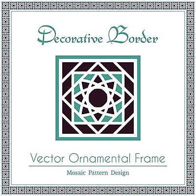 EPS 해외이미지 디자인 백그라운드 패턴 일러스트 프레임 타이포그라피 사람없음 장식 초록색 화려 기하학 엘리먼트 해외일러스트 문자 컬러 컨셉 무늬 파일형식 벡터 이미지허브