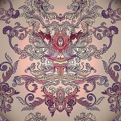 EPS 해외이미지 디자인 백그라운드 일러스트 미술 사람없음 화려 클래식 복고 바로크 스타일 해외일러스트 컨셉 문화예술 파일형식 벡터 이미지허브