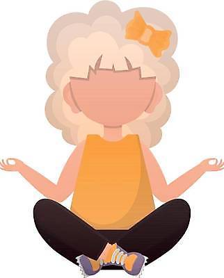 EPS 해외이미지 전신 우먼라이프 여자 어린이 일러스트 요가 휴식 건강 한명 오 편안함 명상 가부좌 소녀한명만 해외일러스트 1 라이프스타일 웰빙 컨셉 사람 앉기 감각 여자한명만 소녀만 파일형식 벡터 이미지허브