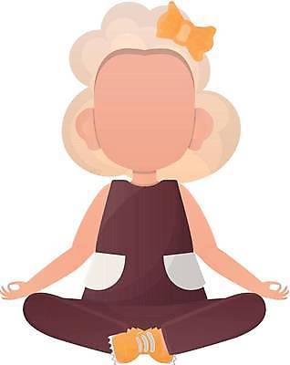 EPS 해외이미지 전신 우먼라이프 여자 어린이 일러스트 요가 휴식 건강 한명 오 편안함 명상 가부좌 소녀한명만 해외일러스트 1 라이프스타일 웰빙 컨셉 사람 앉기 감각 여자한명만 소녀만 파일형식 벡터 이미지허브