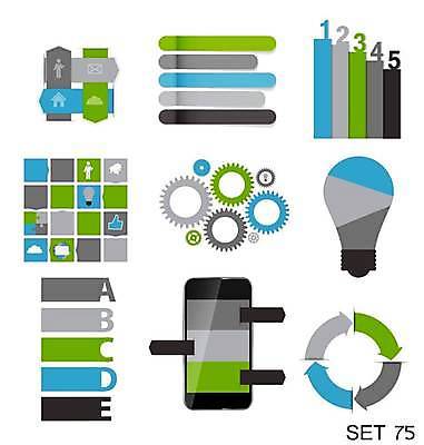 EPS 해외이미지 일러스트 비즈니스 그래프 사람없음 인포그래픽 회색 스마트 해외일러스트 컬러 컨셉 파일형식 벡터 이미지허브