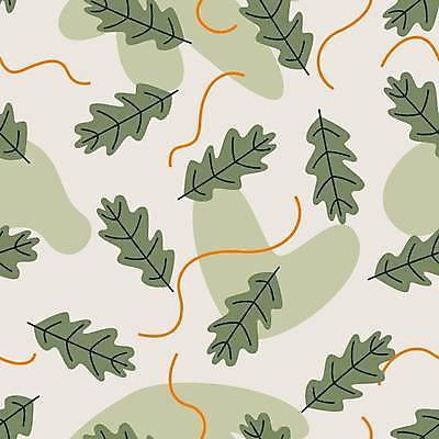 EPS 해외이미지 식물 디자인 꽃 백그라운드 잎 꽃무늬 패턴 일러스트 자연 벽지 초록색 여름 정원 봄 직물 플랫 인쇄 천 질감 해외일러스트 계절 컬러 무늬 생태계 파일형식 벡터 이미지허브