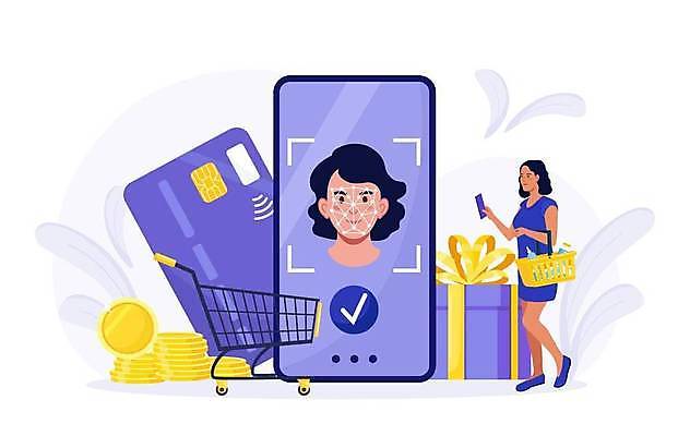 EPS 해외이미지 전신 여자 일러스트 사람모양 한명 들기 성인 금융 선물상자 스마트폰 보라색 쇼핑카 신용카드 동전탑 쇼핑바구니 성인여자한명만 얼굴인식 해외일러스트 모양 1 컬러 모션 선물 사람 경제 핸드폰 스마트기기 쇼핑 상자 쌓기 동전 카트 생체인식기술 여자한명만 성인여자만 파일형식 벡터 이미지허브