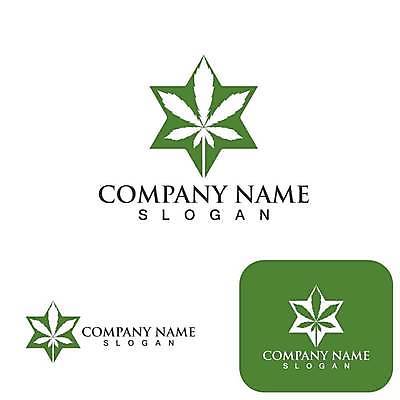 EPS 해외이미지 디자인 잎 일러스트 사람없음 초록색 약초 허브 심볼 유기농 엘리먼트 대마초 해외일러스트 식물 웰빙 컬러 풀_식물 마약 파일형식 벡터 이미지허브