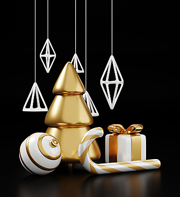 포토 JPG 해외이미지 백그라운드 컨셉 크리스마스장식 크리스마스 매달리기 사람없음 장식 상자 3D 검은색 금색 엘리먼트 지팡이장식 오너먼트 해외포토 기념일 컬러 모션 디지털합성 파일형식 이미지허브