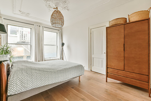 포토 JPG 해외이미지 창문 전등 실내 사람없음 인테리어 문 침실 침대 장롱 심플 해외포토 디자인 가구 조명 내부 파일형식 이미지허브