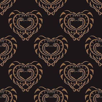 EPS 해외이미지 디자인 벽 백그라운드 꽃무늬 패턴 일러스트 벽지 추상 미술 그래픽 장식 검은색 수확 화려 황금 고급 인쇄 질감 복고 아라베스크 장식술 스타일 해외일러스트 꽃 컬러 컨셉 무늬 농업 문화예술 파일형식 벡터 이미지허브