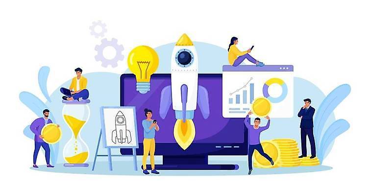 EPS 해외이미지 전신 여자 남자 일러스트 그래프 들기 앉기 여러명 성인 금융 모니터 설계도 로켓 모래시계 인터넷창 동전탑 전구모양 성인만 해외일러스트 모양 모래 시계 다수 인터넷 전구 모션 건설업 사람 경제 컴퓨터 쌓기 동전 파일형식 벡터 이미지허브