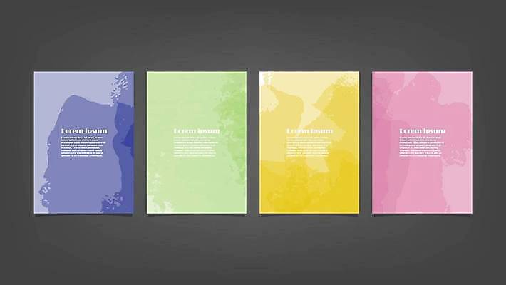 EPS 해외이미지 디자인 배너 백그라운드 일러스트 추상 사람없음 세로 세트 해외일러스트 무늬 파일형식 벡터 이미지허브