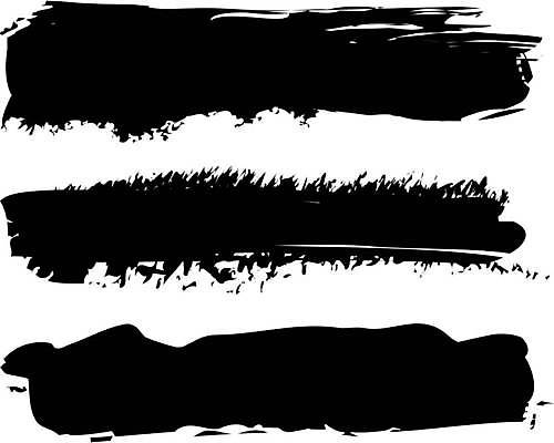 EPS 해외이미지 디자인 일러스트 붓터치 사람없음 검은색 질감 그런지 해외일러스트 컬러 파일형식 벡터 이미지허브