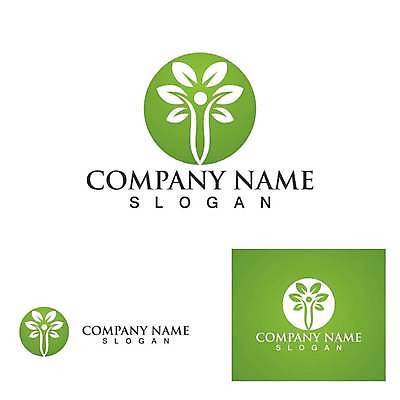 EPS 해외이미지 나무 디자인 잎 일러스트 사람모양 사람없음 초록색 심볼 에코 유기농 엘리먼트 해외일러스트 모양 식물 웰빙 컬러 환경 파일형식 벡터 이미지허브