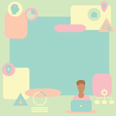 EPS 해외이미지 도형 백그라운드 일러스트 프레임 신체부위 머리 톱니바퀴 카피스페이스 해외일러스트 사람 공백 파일형식 벡터 이미지허브