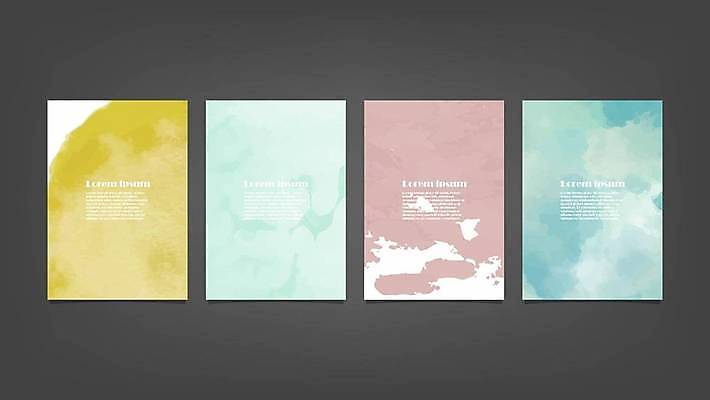 EPS 해외이미지 디자인 배너 백그라운드 일러스트 추상 사람없음 세로 세트 해외일러스트 무늬 파일형식 벡터 이미지허브