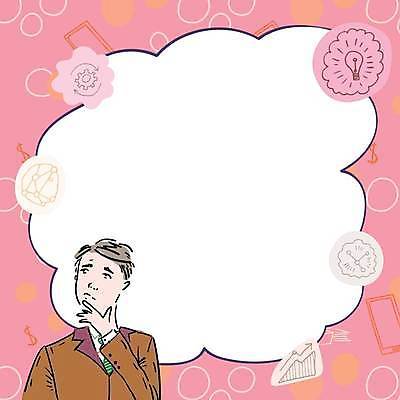 EPS 해외이미지 남자 분홍색 백그라운드 일러스트 비즈니스 전구 그래프 아이디어 한명 상반신 성인 고민 톱니바퀴 성인남자한명만 카피스페이스 해외일러스트 1 감정 컬러 컨셉 사람 공백 남자한명만 성인남자만 파일형식 벡터 이미지허브