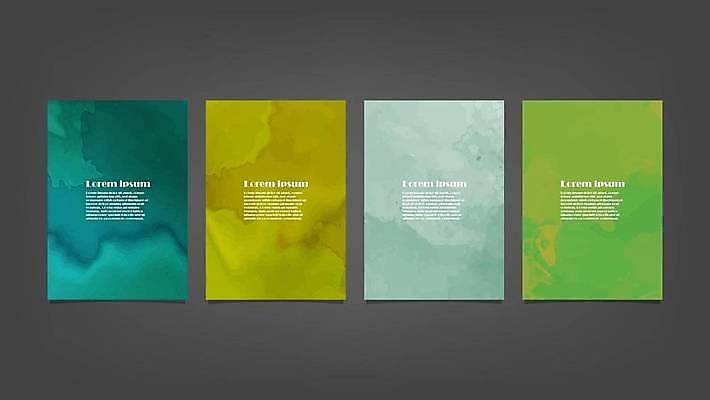 EPS 해외이미지 디자인 배너 백그라운드 일러스트 추상 사람없음 세로 세트 해외일러스트 무늬 파일형식 벡터 이미지허브