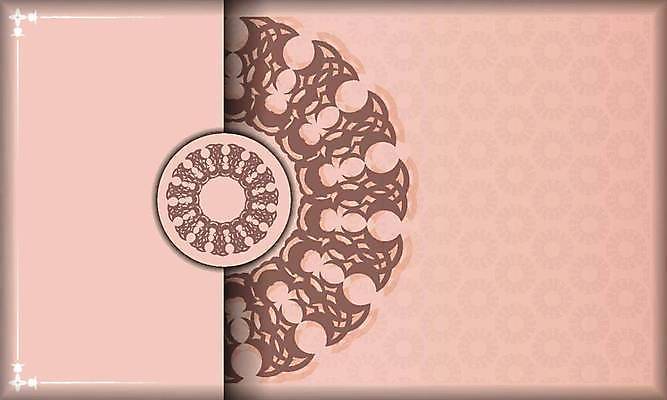 EPS 해외이미지 문양 분홍색 일러스트 프레임 사람없음 화려 고급 빅토리아 카피스페이스 해외일러스트 컬러 컨셉 공백 파일형식 벡터 이미지허브