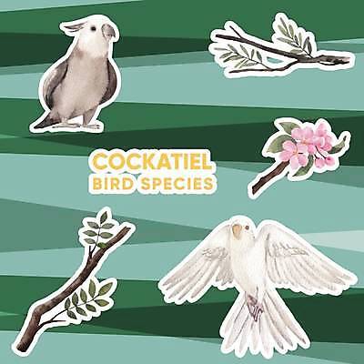 EPS 해외이미지 꽃 스티커 잎 두마리 일러스트 조류 사람없음 나뭇가지 손그림 엘리먼트 해외일러스트 나무 식물 동물 2 파일형식 벡터 이미지허브