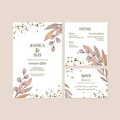 EPS 해외이미지 열매 잎 일러스트 사람없음 흰색 분위기 청첩장 손그림 감성 해외일러스트 식물 컬러 컨셉 카드_감사 파일형식 벡터 이미지허브