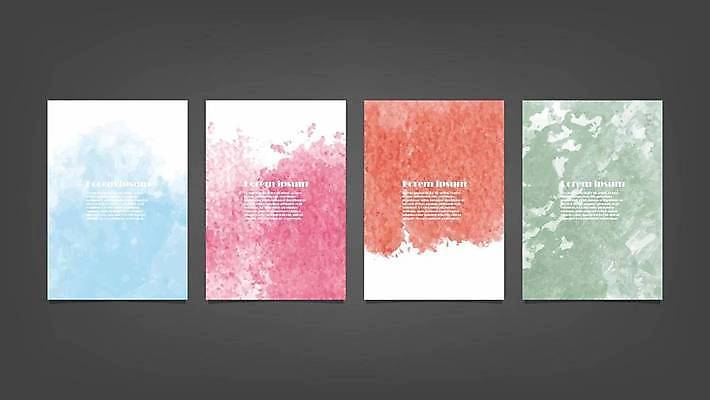 EPS 해외이미지 디자인 배너 백그라운드 일러스트 추상 사람없음 세로 세트 해외일러스트 무늬 파일형식 벡터 이미지허브