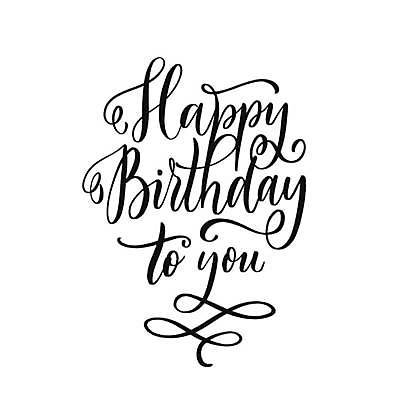 EPS 해외이미지 손글씨 영어 일러스트 캘리그라피 사람없음 생일축하 필기체 해피버스데이 레터링 해외일러스트 문자 축하 생일 파일형식 벡터 이미지허브