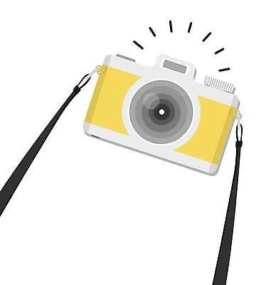 EPS 해외이미지 일러스트 사람없음 카메라 빈티지 복고 스트랩 해외일러스트 컨셉 전자제품 파일형식 벡터 이미지허브