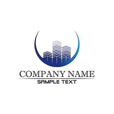 EPS 해외이미지 디자인 일러스트 회사 빌딩 사람없음 파란색 심볼 해외일러스트 컬러 비즈니스 건물 파일형식 벡터 이미지허브
