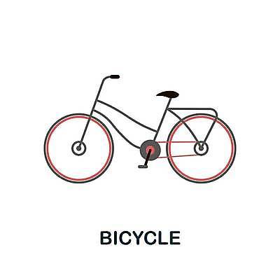 EPS 해외이미지 라인일러스트 일러스트 사람없음 자전거 해외일러스트 바이크 파일형식 벡터 이미지허브