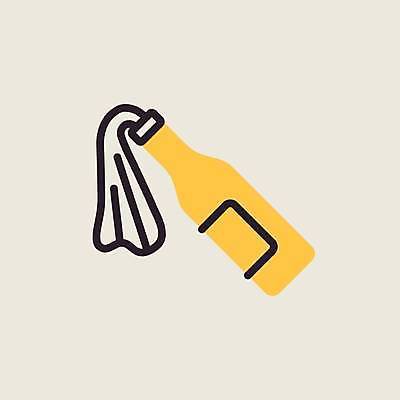 EPS 해외이미지 디자인 일러스트 술병 사람없음 노란색 칵테일 해외일러스트 컬러 병_용기 주류 파일형식 벡터 이미지허브