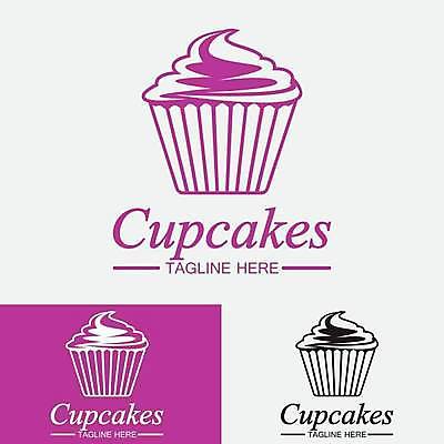 EPS 해외이미지 디자인 스티커 일러스트 사람없음 라벨 보라색 빵집 달콤 심볼 크림 해외일러스트 컬러 프레임 상점 맛 파일형식 벡터 이미지허브