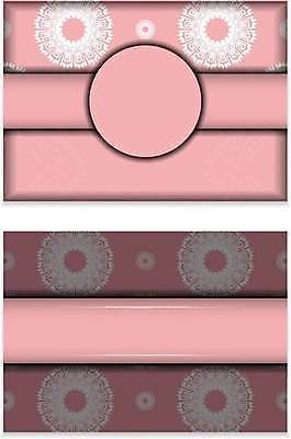 EPS 해외이미지 문양 분홍색 일러스트 프레임 사람없음 세트 원형 화려 고급 빅토리아 카피스페이스 해외일러스트 도형 컬러 컨셉 공백 파일형식 벡터 이미지허브