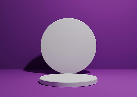JPG 해외이미지 일러스트 그림자 사람없음 3D 보라색 원형 심플 단상 해외일러스트 해외포토 포토 도형 컬러 디지털합성 파일형식 이미지허브