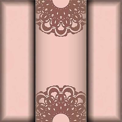 EPS 해외이미지 문양 분홍색 일러스트 프레임 사람없음 화려 고급 빅토리아 카피스페이스 해외일러스트 컬러 컨셉 공백 파일형식 벡터 이미지허브