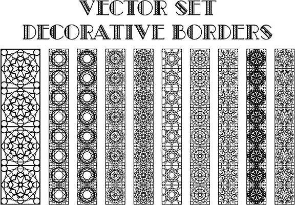 EPS 해외이미지 디자인 꽃무늬 일러스트 미술 사람없음 장식 세트 화려 우아함 복고 아라베스크 스타일 해외일러스트 꽃 컨셉 무늬 문화예술 파일형식 벡터 이미지허브