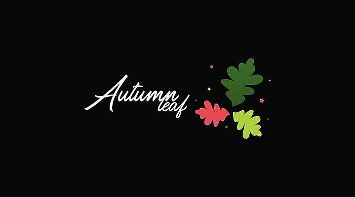 EPS 해외이미지 손글씨 잎 일러스트 사람없음 검은색 심볼 심플 해외일러스트 식물 컬러 파일형식 벡터 이미지허브