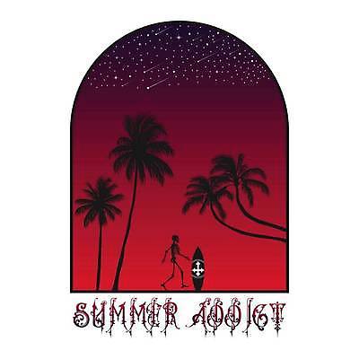 EPS 해외이미지 디자인 별 바다 일러스트 밤하늘 해골 사람없음 빨간색 여름 야자수 서핑보드 유성 심볼 아치 해외일러스트 자연요소 나무 계절 컬러 하늘 뼈 보드_스포츠 야간 파일형식 벡터 이미지허브