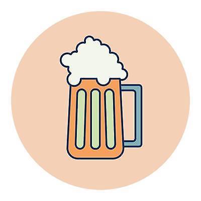 EPS 해외이미지 일러스트 맥주 사람없음 가득함 맥주잔 맥주거품 해외일러스트 술잔 주류 거품 파일형식 벡터 이미지허브