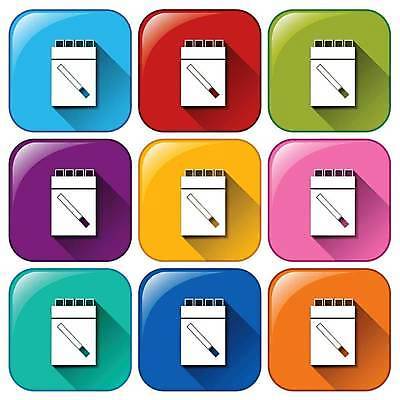 EPS 해외이미지 일러스트 버튼 담배 사람없음 컬러풀 해외일러스트 컬러 파일형식 벡터 이미지허브