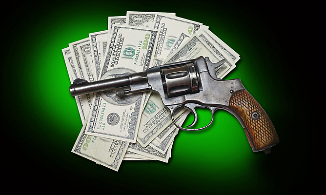 포토 JPG 해외이미지 지폐 사람없음 초록색 달러 권총 범죄 돈더미 해외포토 컬러 돈 총 파일형식 더미 이미지허브