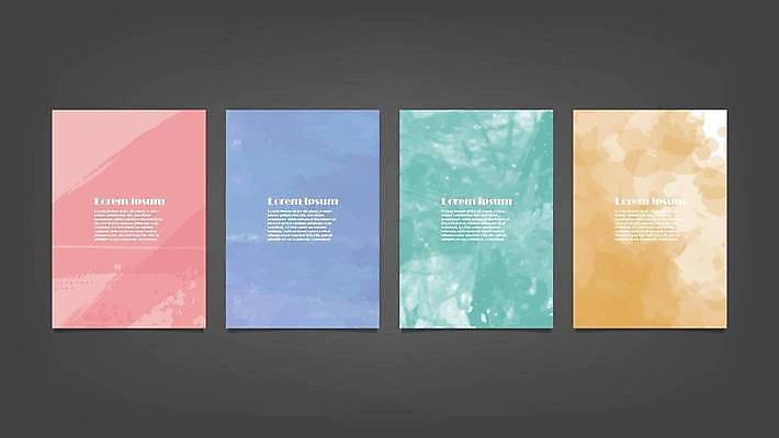 EPS 해외이미지 디자인 배너 백그라운드 일러스트 추상 사람없음 세로 세트 해외일러스트 무늬 파일형식 벡터 이미지허브