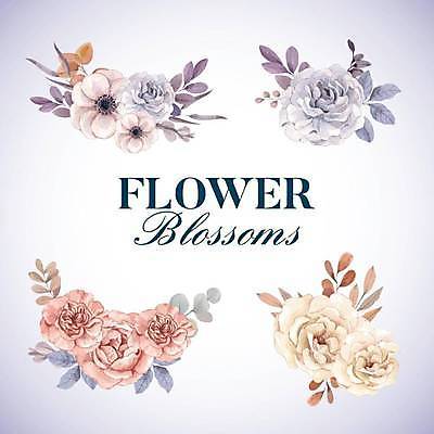 EPS 해외이미지 꽃 잎 일러스트 프레임 사람없음 보라색 다양 화려 꽃프레임 엘리먼트 해외일러스트 식물 컬러 다수 컨셉 파일형식 벡터 이미지허브