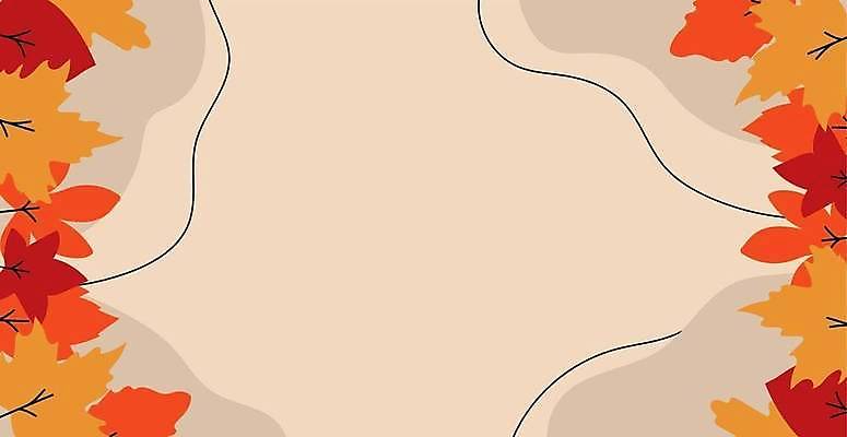 EPS 해외이미지 백그라운드 단풍 낙엽 곡선 일러스트 사람없음 갈색 주황색 웨이브 베이지색 카피스페이스 해외일러스트 선 컬러 잎 공백 파일형식 벡터 이미지허브