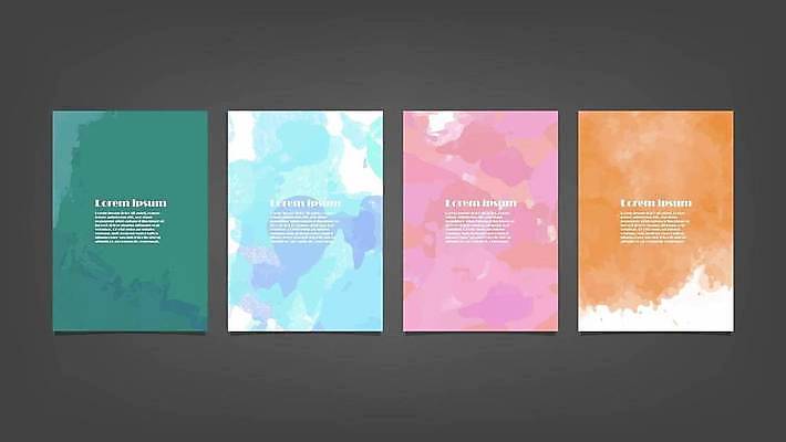 EPS 해외이미지 디자인 배너 백그라운드 일러스트 추상 사람없음 세로 세트 해외일러스트 무늬 파일형식 벡터 이미지허브