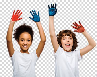 서양인 외국인 백인 편집이미지 여자 어린이교육 교육 남자 어린이라이프 어린이 흑인 미술 서기 미소 누끼 사람 상반신 두명 앞모습 10대 컬러풀 글로벌 손들기 물감 즐거움 미술교육 PNG 물감놀이 손바닥찍기 천진난만 어린이만 편집소스 라이프스타일 감정 뷰포인트 컬러 컨셉 모션 청소년 놀이 문화예술 표정 인종 미술도구 색칠 파일형식